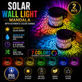 Mandala Solar-Powered Wall Lantern