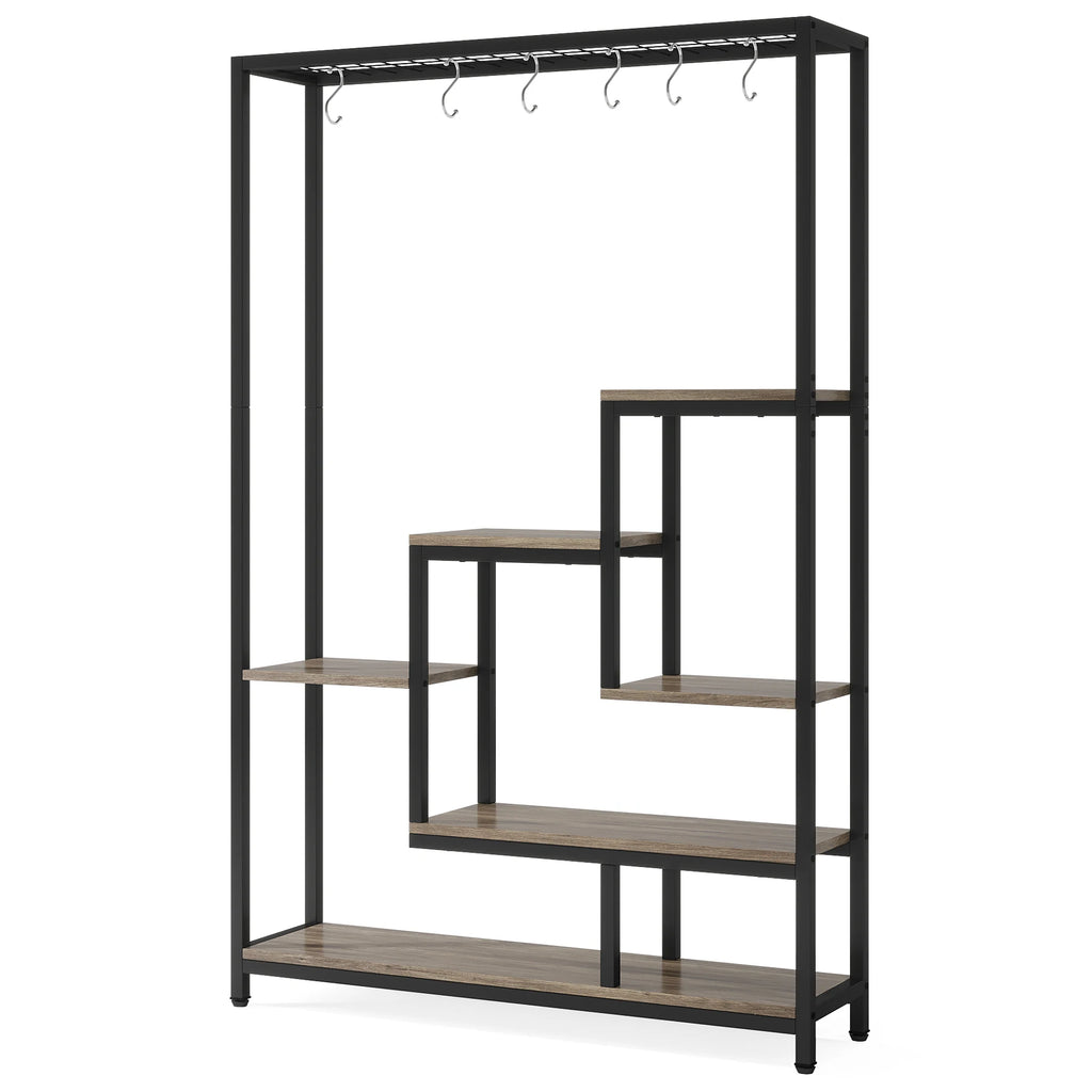 Tribesigns 5 Tiers Indoor Plant Stand w/10  Hanging Hooks