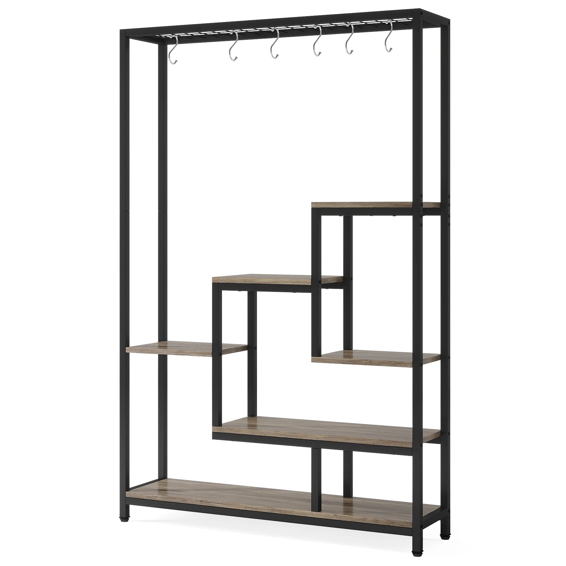 Tribesigns 5 Tiers Indoor Plant Stand w/10  Hanging Hooks