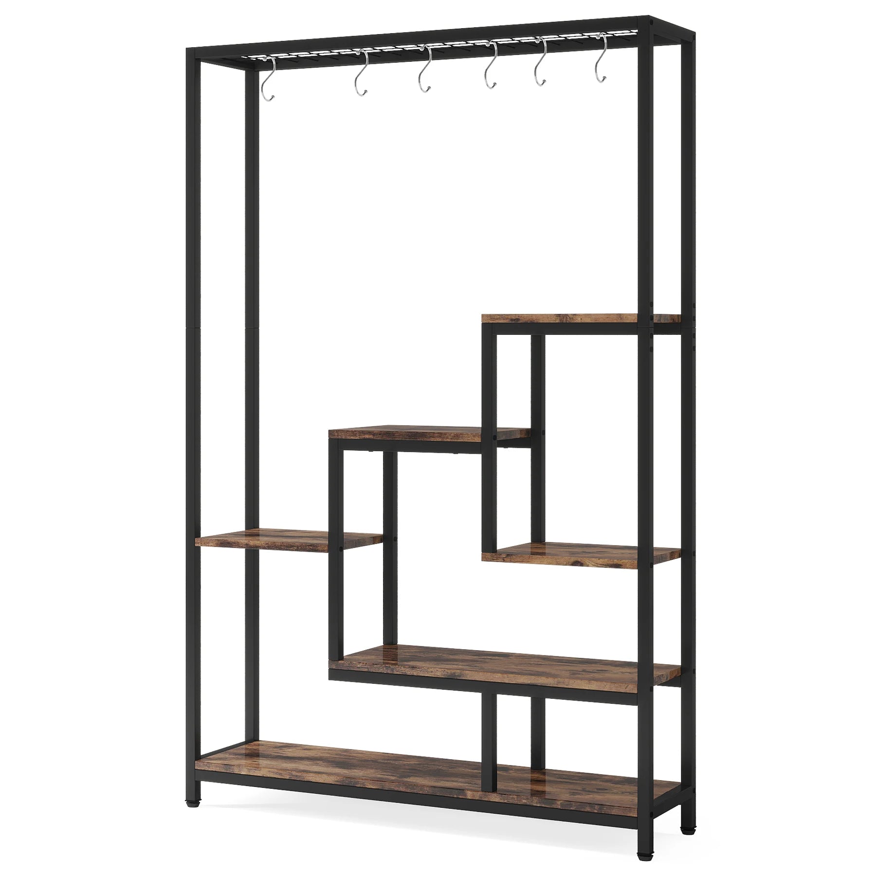 Tribesigns 5 Tiers Indoor Plant Stand w/10  Hanging Hooks
