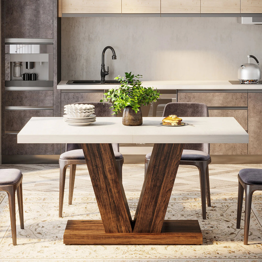 Tribesigns Dining Table for 4-6