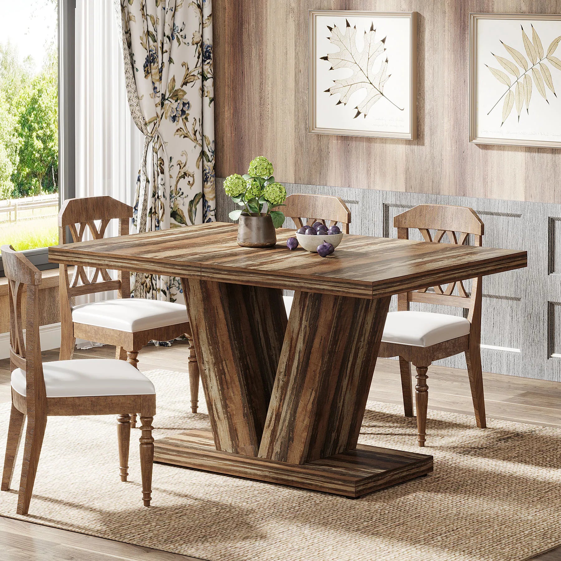 Tribesigns Dining Table for 4-6