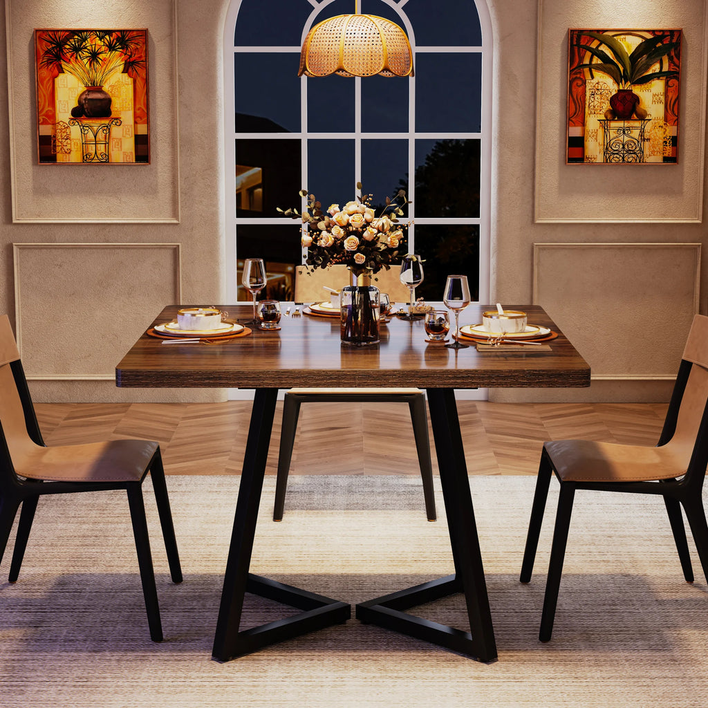 Tribesigns Square Dining Table for 4