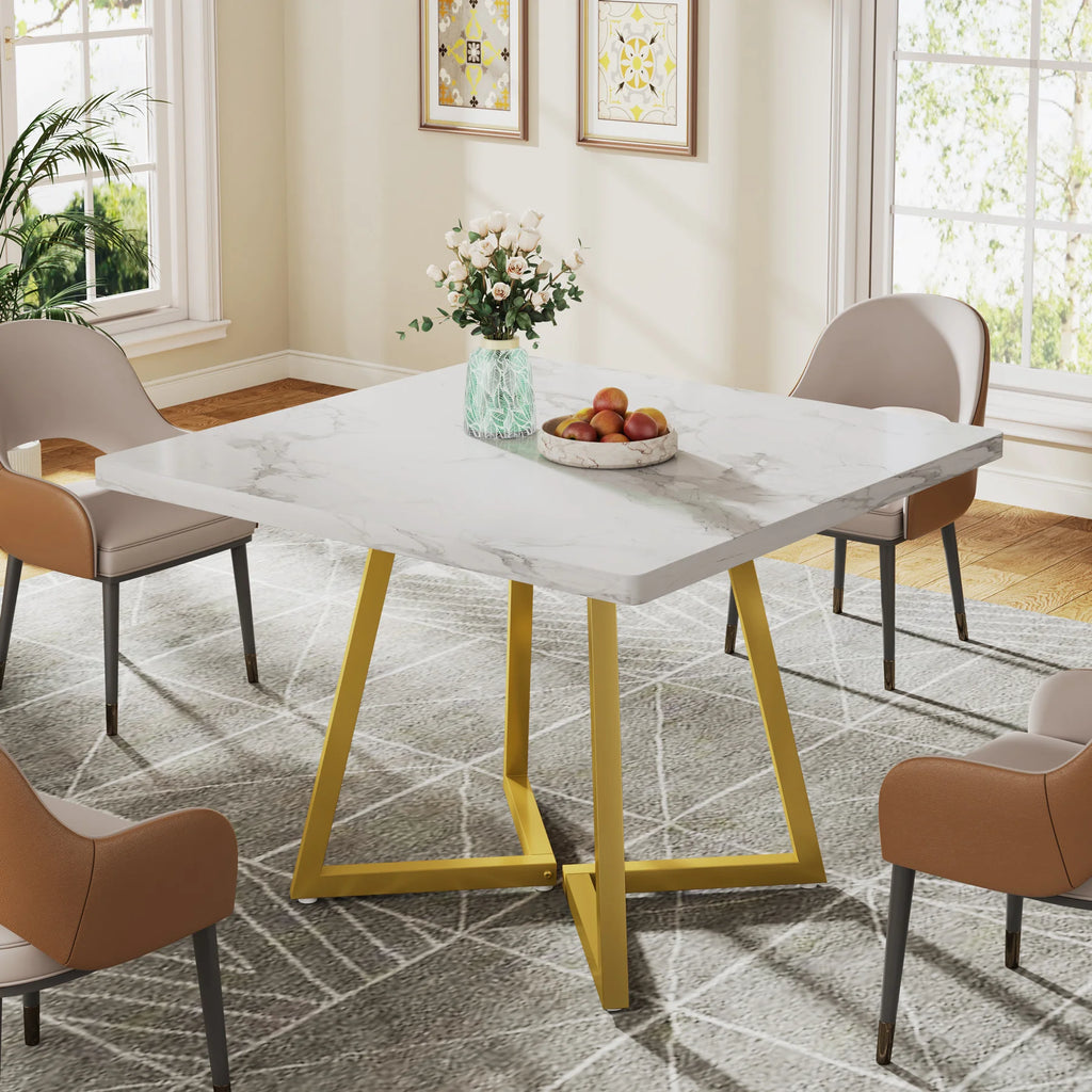 Tribesigns Square Dining Table for 4