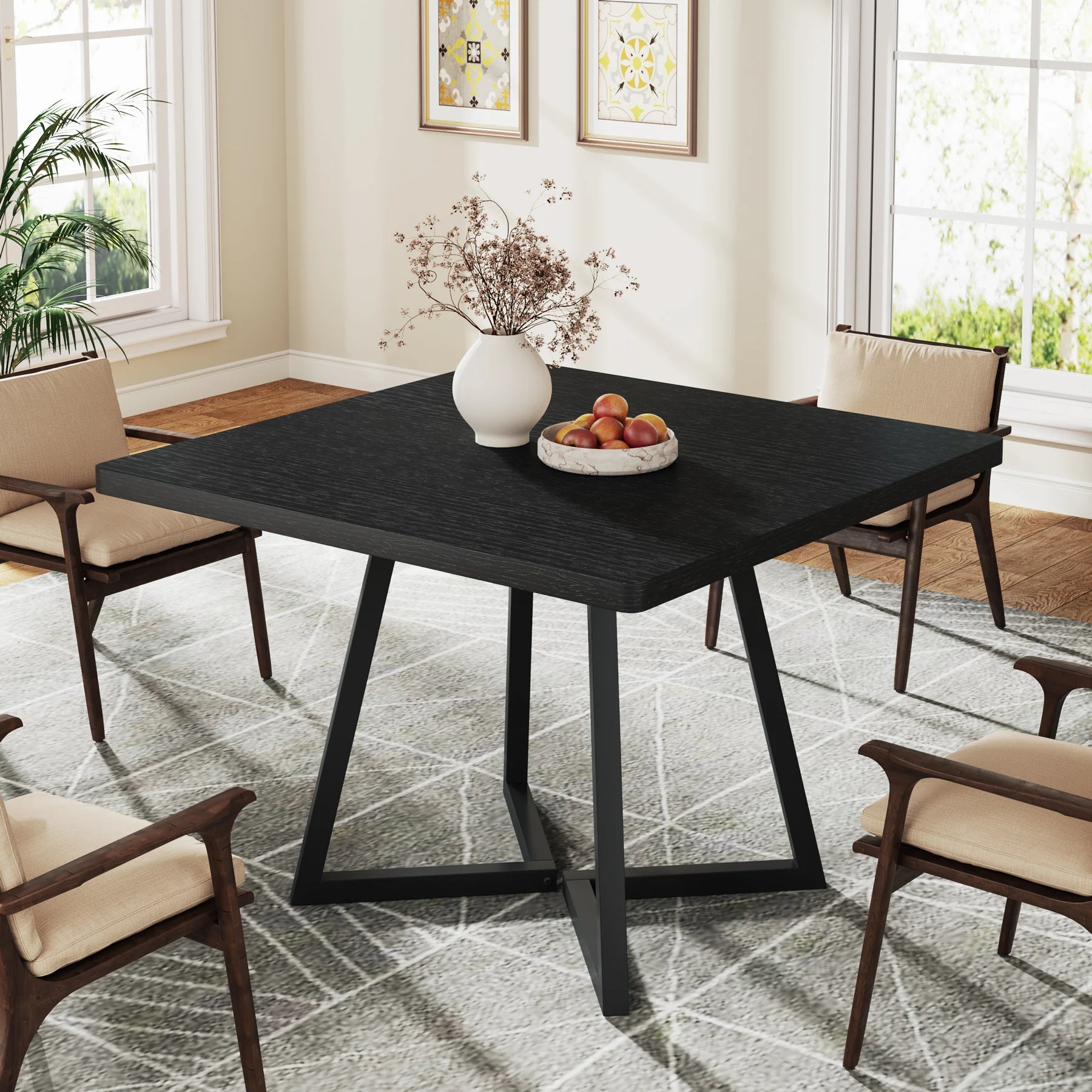 Tribesigns Square Dining Table for 4